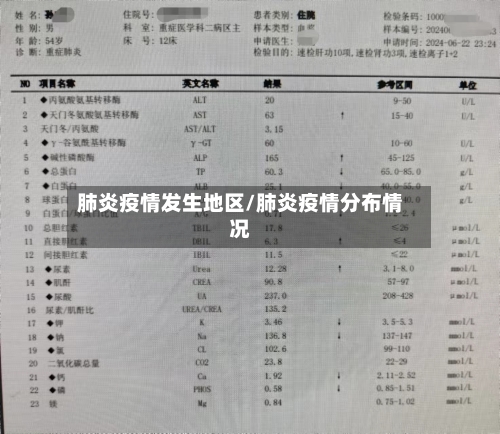 肺炎疫情发生地区/肺炎疫情分布情况
