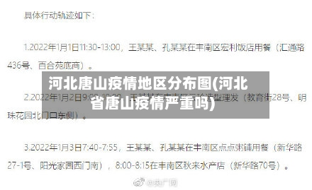 河北唐山疫情地区分布图(河北省唐山疫情严重吗)
