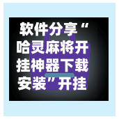 软件分享“哈灵麻将开挂神器下载安装	”开挂(透视)辅助神器-第2张图片