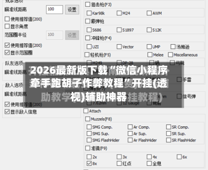 2026最新版下载“微信小程序牵手跑胡子作弊教程”开挂(透视)辅助神器-第2张图片