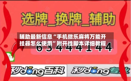 辅助最新信息“手机微乐麻将万能开挂器怎么使用”附开挂脚本详细教程-第3张图片